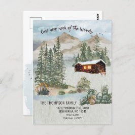 Unser neuer Nacken der sich bewegenden Wälder Postkarte