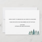 Unser neuer Nacken der Woods Moving Announcement C Ankündigung (Rückseite)