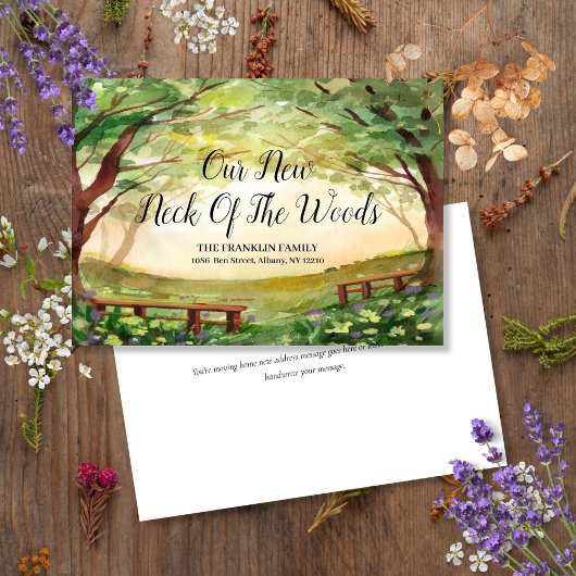 Unser neuer Nacken der Woods neue Zuhause-Adresse