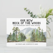 Unser neuer Nacken des Wald-Berg-Moving Ankündigung (Stehend Vorderseite)