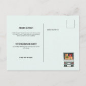 Unser neuer Nacken des Wald, der sich in den grüne Ankündigungspostkarte (Rückseite)