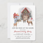 Unser neuer Nacken des Woods Housewarming-Party Einladung (Vorderseite)