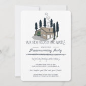 Unser neuer Nacken des Woods Housewarming-Party Einladung (Vorderseite)