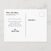 Unser neuer Nacken des Woods New Zuhause Moving Ankündigungspostkarte (Rückseite)