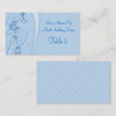 Unser neuer Zusatz in Blautönen Platzkarte (Vorne/Hinten)
