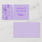 Unser neuer Zusatz in Lila Farben Platzkarte (Vorne/Hinten)