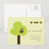 Unser neues Nest Ankündigungspostkarte (Vorne/Hinten)