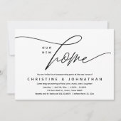 Unser neues Zuhause, gemütliches, liebevoll gestal Einladung (Vorderseite)