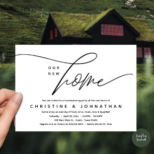 Unser neues Zuhause, gemütliches, liebevoll gestal Einladung