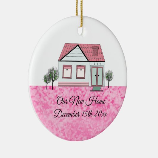 Unser neues Zuhause Keramik Ornament (Rechts)