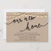 Unser neues Zuhause-Party, Rustic Housewarming Einladung (Vorderseite)