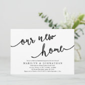 Unser neues Zuhause-Party, Rustic Housewarming Einladung (Stehend Vorderseite)