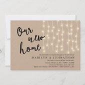 Unser neues Zuhause-Party, Rustic Housewarming Einladung (Vorderseite)