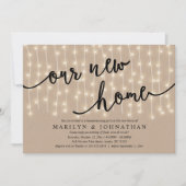 Unser neues Zuhause-Party, Rustic Housewarming Einladung (Vorderseite)