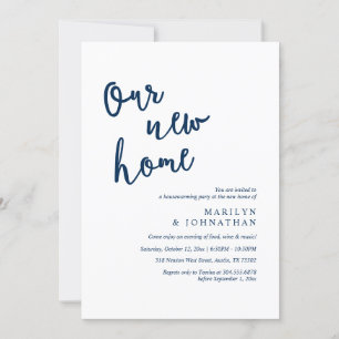 Unser neues Zuhause-Party, Rustic Housewarming Einladung