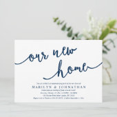 Unser neues Zuhause-Party, Rustic Housewarming Einladung (Stehend Vorderseite)