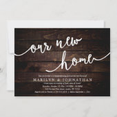 Unser neues Zuhause-Party, Rustic Housewarming Einladung (Vorderseite)