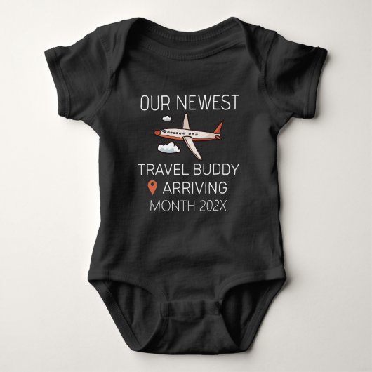 Unser neuester Reisebuddy - Future Traveller Baby Strampler (Vorderseite)