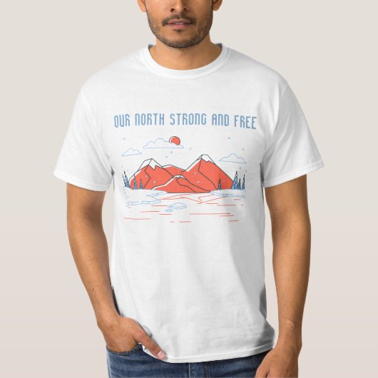 Unser Nordstarker und freier Kanada im Freien T-Shirt (Vorderseite)