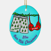 Unser Nth Weihnachten Keramik Ornament (Rechts)