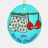 Unser Nth Weihnachten Keramik Ornament (Links)