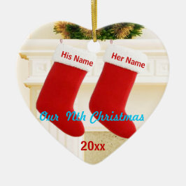 Unser Nth Weihnachten Keramik Ornament