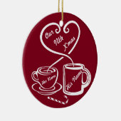 Unser Nth Weihnachten Keramikornament (Rechts)