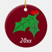 Unser Nth Weihnachten Keramikornament (Hinten)