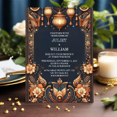 Unser Palace Hindi Henna Mehndi Indian Style Weddi Einladung