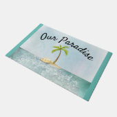 Unser Paradies Fußmatte (Schrägansicht)