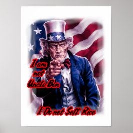 Unser patriotischer Onkel Sam auf einem   Poster