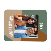 Unser Personalisiertes Foto im ersten Haus Magnet (Horizontal)