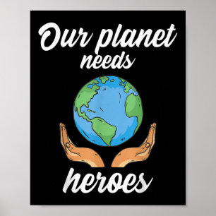 Unser Planet braucht Helden-Umweltschutz _ Poster