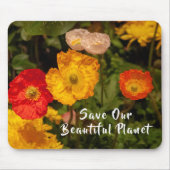 Unser Planet Floral Botanisches Sprichwort Persona Mousepad (Vorne)