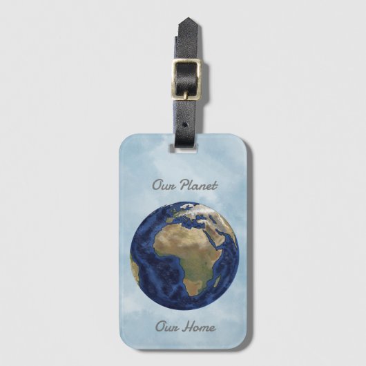 Unser Planet Gepäckanhänger (Vorderseite Vertikal)