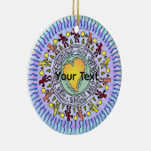Unser Planet Keramik Ornament (Rechts)