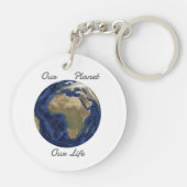 Unser Planet-Schlüsselanhänger Schlüsselanhänger (Rückseite)