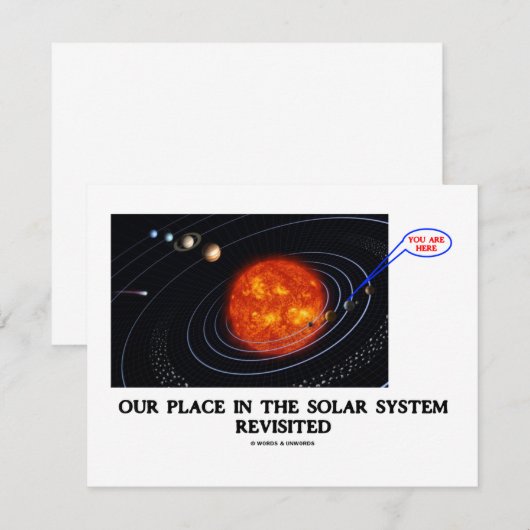 Unser Platz im Sonnensystem überarbeitet (Vorne/Hinten)