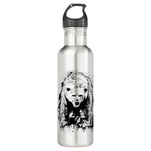 Unser Polaire Animal Vie Sauvage Nature Aventure Edelstahlflasche (Vorderseite)