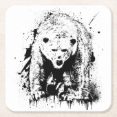 Unser Polaire Animal Vie Sauvage Nature Aventure Rechteckiger Pappuntersetzer (Vorderseite)