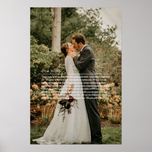 Unser Poster für Hochzeitssong-Texte
