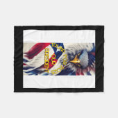 Unser Präsident 1 Fleecedecke (Vorderseite (Horizontal))