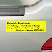 Unser Präsident? Autoaufkleber (Auf Auto)