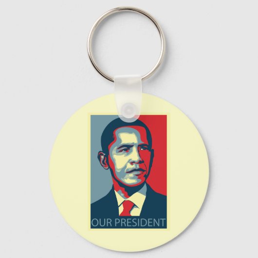 Unser Präsident Obama Schlüsselanhänger (Vorderseite)