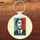 Unser Präsident Obama Schlüsselanhänger (Vorderseite)