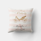 Unser Princess Gold Glitzer Blush Baby Girl Stents Kissen (Rückseite)