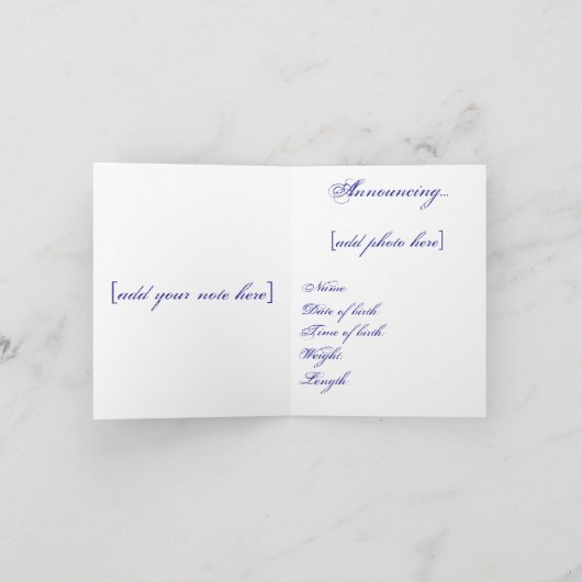 Unser Prinz ist angekommen! Ankündigung (Innenseite)