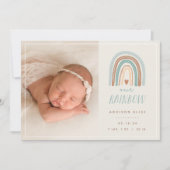 Unser Regenbogen | Ankündigung von Foto zur Geburt (Vorderseite)