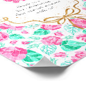 Unser reizendes Baby Shower Favor Schild (Ecke)