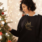 UNSER SAVIOR KING Christlich Women's Black Christm Sweatshirt